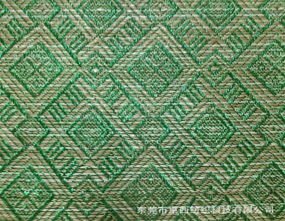 环保麦秆葱线编织几何图案时尚拉菲草材料